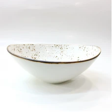 #KK6130-WT; Ceramic 7.5" bowl #WT..