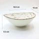 #KK6147-WT; Ceramic bowl 6.25" #WT