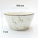 #KK6154-WT; Ceramic 6" bowl #WT