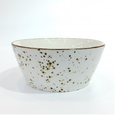 #KK6154-WT; Ceramic 6" bowl #WT..