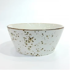 #KK6154-WT; Ceramic 6" bowl #WT..