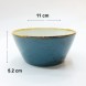 #KK6178-BL; Ceramic 4.25" bowl #BL