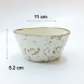 #KK6178-WT; Ceramic 4.25" bowl #WT