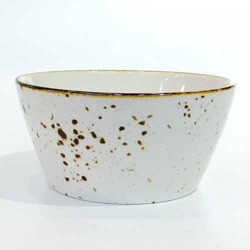 #KK6178-WT; Ceramic 4.25" bowl #WT