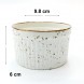 #KK6185-WT; Ceramic 4" bowl #WT