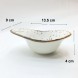 #KK7182-WT; Ceramic oval bowl 5" #WT