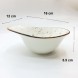 #KK7199-WT; Ceramic oval bowl 6.25" #WT