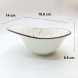 #KK7205-WT; Ceramic oval bowl 7.25" #WT 