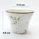 #KK7212-WT; Ceramic 4.5" Fries bowl #WT