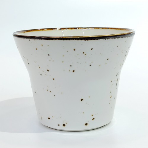 #KK7212-WT; Ceramic 4.5" Fries bowl #WT