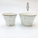 #KK7229-WT; Ceramic 5.5" Fries bowl #WT