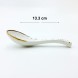 #KK8158-WT; Ceramic soup spoon #WT