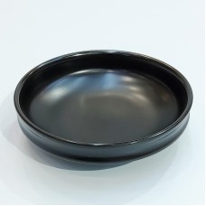 #KK8196-BK; Ceramic 12.5cm round plate #..