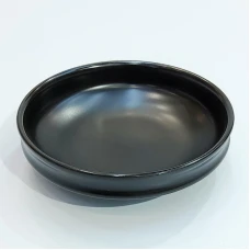 #KK8196-BK; Ceramic 12.5cm round plate #..