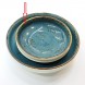 #KK8196-BL; Ceramic 12.5cm round plate #BL