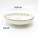 #KK8196-WT; Ceramic 12.5cm round plate #WT