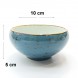 #KK8219-BL; Ceramic 4" bowl #BL