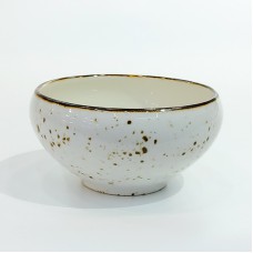 #KK8219-WT; Ceramic 4" bowl #WT..