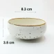 #KK8226-WT; Ceramic 8cm sauce bowl #WT 