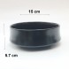 #KK8233-BK; Ceramic deep rd. 15cm bowl #BK