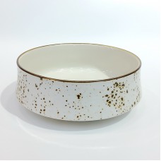 #KK8233-WT; Ceramic deep rd. 15cm bowl #..