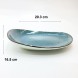 #KK8653-BL; Ceramic 8" plate #BL 