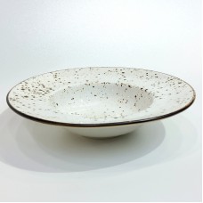 #KK9001-WT; Ceramic 8" pasta plate ..