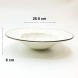 #KK9018-WT; Ceramic 10" pasta plate #WT