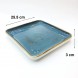 #KK9094-BL; Ceramic 10" square plate #BL