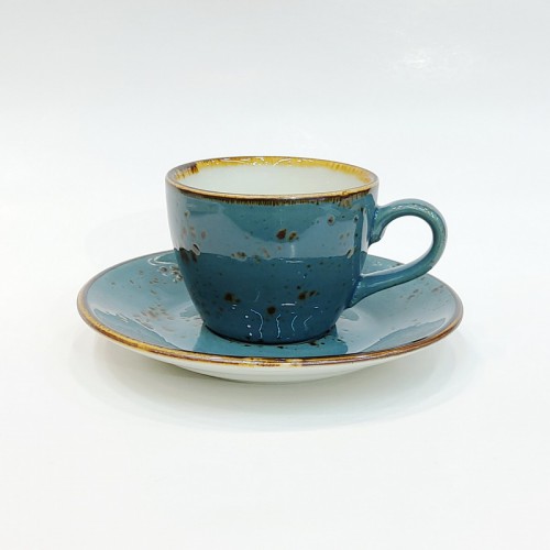 #KKE100-BL; Ceramic coffee cup 100ml #BL