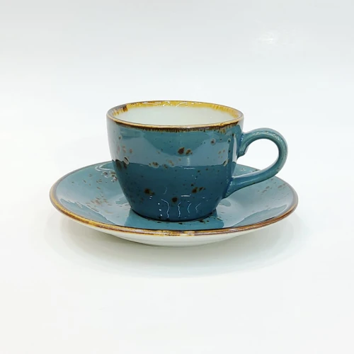 #KKE100-BL; Ceramic coffee cup 100ml #BL