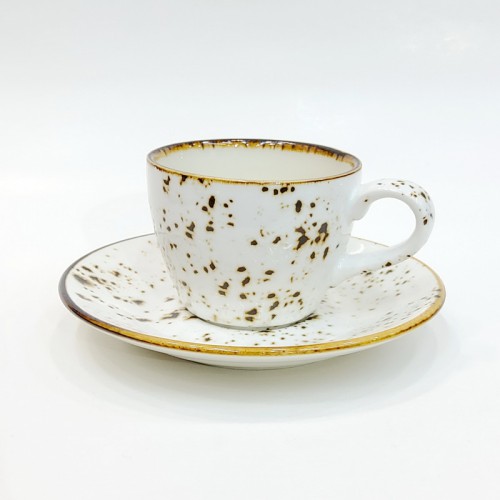 #KKE100-WT; Ceramic coffee cup 100ml #WT