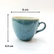 #KKE190-BL; Ceramic coffee cup 190ml #BL  