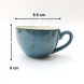 #KKEG220-BL; Ceramic coffee cup 220ml #BL