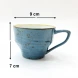 #KKW250-BL; Ceramic coffee cup 250ml #BL