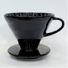 #LD101-BK; Ceramic coffee dripper..