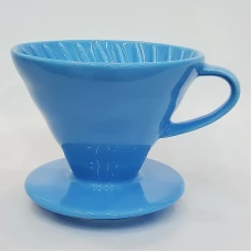 #LD101-BL; Ceramic coffee dripper..