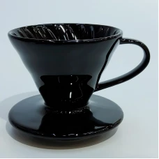 #LD102-BK: Ceramic coffee dripper..