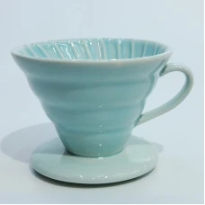 #LD102-LBL; Ceramic coffee dripper..