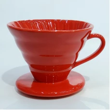 #LD102-R; Ceramic coffee dripper..