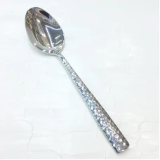 #LY001-13; Stainless steel serving spoon..