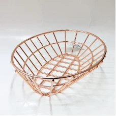 #MH238160-RGD; S/S oval food basket 23.8..