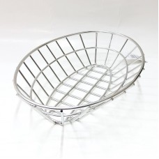 #MH238160-SS; S/S oval food basket 23.8x..