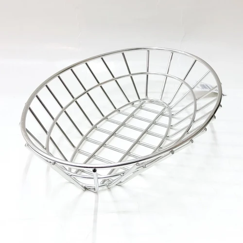 #MH238160-SS; S/S oval food basket 23.8x16cm