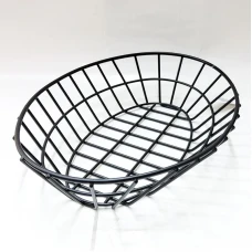 #MH279203-BK; S/S oval food basket 27.9x..