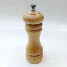 #MJPM6-NC; 6" wood pepper mill NC..