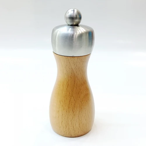 #MJPMS5-NC; 5" wood + S/S pepper mill NC