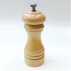 #MJSG5-NC; 5" wood salt grinder NC..