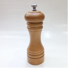 #MJSG6-BN;  6'' wood salt grinder BN..