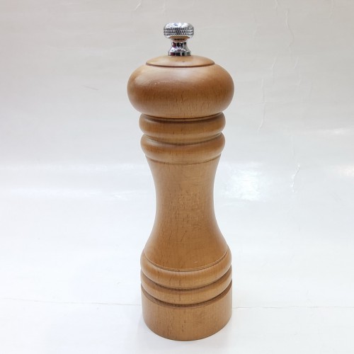 #MJSG6-BN;  6'' wood salt grinder BN